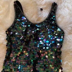 NWT Nikibiki Black Sleeveless Sequin Dress